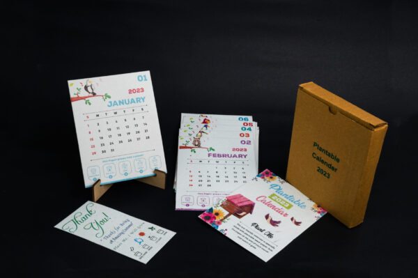 Plantable calendar